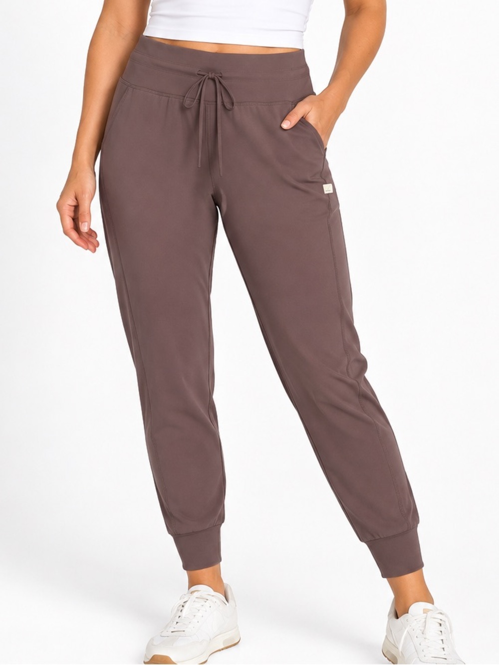 Vuori Women's Performance Jogger Pants Size XL Taupe Workout Stretchy